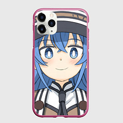 Чехол iPhone 11 Pro матовый Реинкарнация Безработного Roxy Megurdia smile, цвет: 3D-малиновый