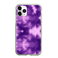 Чехол iPhone 11 Pro матовый Фиолетовый тайдай