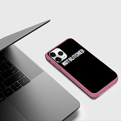 Чехол iPhone 11 Pro матовый Not glitched, цвет: 3D-малиновый — фото 2
