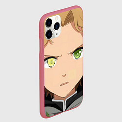 Чехол iPhone 11 Pro матовый Реинкарнация Безработного Рудеус, цвет: 3D-малиновый — фото 2