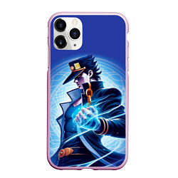 Чехол iPhone 11 Pro матовый Jotaro Kujo - neon glow fantasy