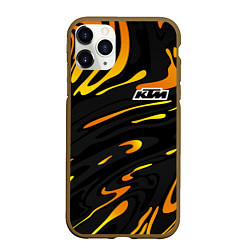 Чехол iPhone 11 Pro матовый KTM - orange liquid