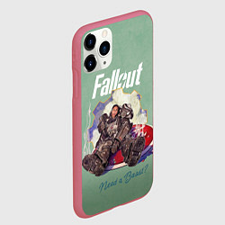 Чехол iPhone 11 Pro матовый Максимус - Фаллаут, цвет: 3D-малиновый — фото 2