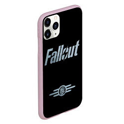 Чехол iPhone 11 Pro матовый Fallout - Logo, цвет: 3D-розовый — фото 2