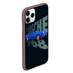 Чехол iPhone 11 Pro матовый Немецкая спортивная машина Porsche 968, цвет: 3D-коричневый — фото 2