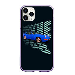 Чехол iPhone 11 Pro матовый Немецкая спортивная машина Porsche 968