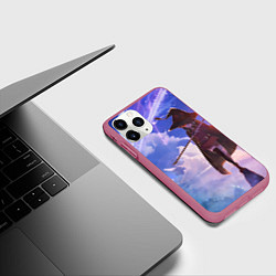 Чехол iPhone 11 Pro матовый Konosuba Мэгумин cute, цвет: 3D-малиновый — фото 2