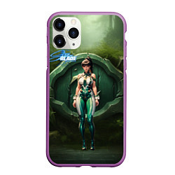 Чехол iPhone 11 Pro матовый Stellar Blade Eve girl, цвет: 3D-фиолетовый