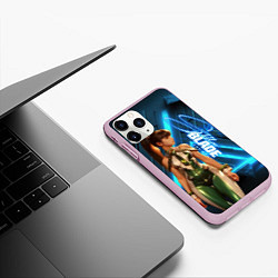 Чехол iPhone 11 Pro матовый Stellar Blade Eve неоновая абстракция, цвет: 3D-розовый — фото 2