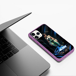 Чехол iPhone 11 Pro матовый Stellar Blade Eve в полный рост, цвет: 3D-фиолетовый — фото 2