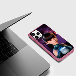 Чехол iPhone 11 Pro матовый Stellar Blade Eve purple, цвет: 3D-малиновый — фото 2