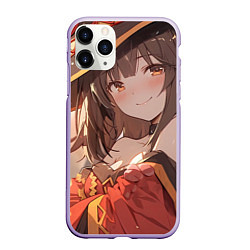 Чехол iPhone 11 Pro матовый Konosuba Мэгумин милая, цвет: 3D-светло-сиреневый