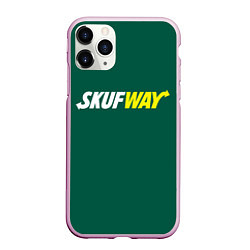 Чехол iPhone 11 Pro матовый Skuf - way, цвет: 3D-розовый