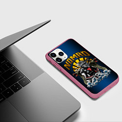 Чехол iPhone 11 Pro матовый Кочевник, цвет: 3D-малиновый — фото 2