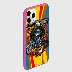 Чехол iPhone 11 Pro матовый V-twin, цвет: 3D-фиолетовый — фото 2