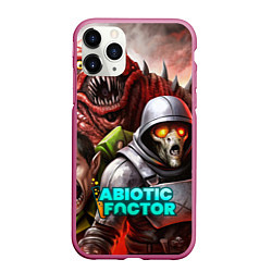 Чехол iPhone 11 Pro матовый Abiotic Factor и разные монстры