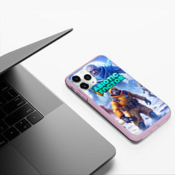 Чехол iPhone 11 Pro матовый Abiotic Factor ледяной ужас, цвет: 3D-розовый — фото 2