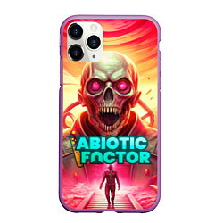 Чехол iPhone 11 Pro матовый Abiotic Factor монстр с черепом