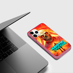 Чехол iPhone 11 Pro матовый Abiotic Factor horror skull, цвет: 3D-малиновый — фото 2