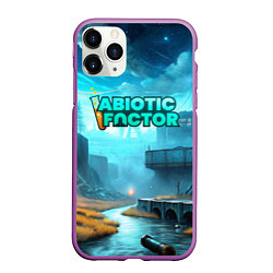 Чехол iPhone 11 Pro матовый Abiotic Factor производство, цвет: 3D-фиолетовый