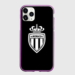 Чехол iPhone 11 Pro матовый Monaco fc club sport, цвет: 3D-фиолетовый