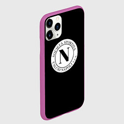 Чехол iPhone 11 Pro матовый Napoli fc club, цвет: 3D-фиолетовый — фото 2