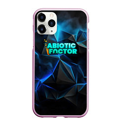 Чехол iPhone 11 Pro матовый Abiotic Factor логотип холодный фон