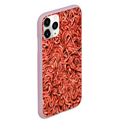 Чехол iPhone 11 Pro матовый Мясной фарш текстура, цвет: 3D-розовый — фото 2