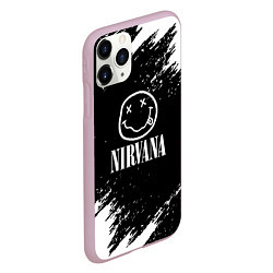 Чехол iPhone 11 Pro матовый Nirvana текустура краски, цвет: 3D-розовый — фото 2