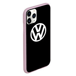 Чехол iPhone 11 Pro матовый Volkswagen sport avto, цвет: 3D-розовый — фото 2