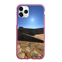 Чехол iPhone 11 Pro матовый Dust2 full 3d 4k, цвет: 3D-малиновый