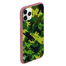 Чехол iPhone 11 Pro матовый Camouflage - pattern ai art, цвет: 3D-малиновый — фото 2