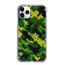 Чехол iPhone 11 Pro матовый Camouflage - pattern ai art