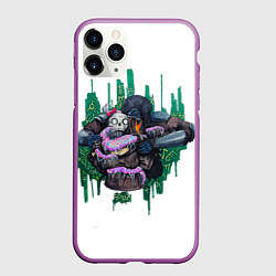 Чехол iPhone 11 Pro матовый Кёниг и Гоуст, цвет: 3D-фиолетовый