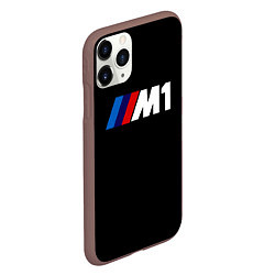 Чехол iPhone 11 Pro матовый BMW m1 logo, цвет: 3D-коричневый — фото 2
