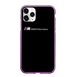 Чехол iPhone 11 Pro матовый BMW logo steel, цвет: 3D-фиолетовый