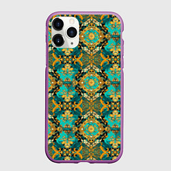 Чехол iPhone 11 Pro матовый Изысканные мотивы паттерн, цвет: 3D-фиолетовый