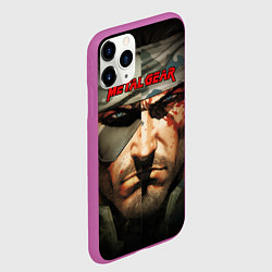 Чехол iPhone 11 Pro матовый Metal gear Venom Snake, цвет: 3D-фиолетовый — фото 2