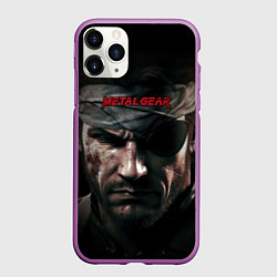 Чехол iPhone 11 Pro матовый Metal gear Venom Snake, цвет: 3D-фиолетовый
