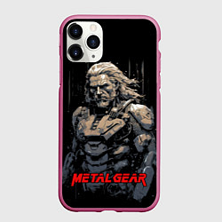 Чехол iPhone 11 Pro матовый Venom Snake Metal gear game, цвет: 3D-малиновый