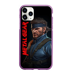 Чехол iPhone 11 Pro матовый Venom Snake Metal gear game, цвет: 3D-фиолетовый