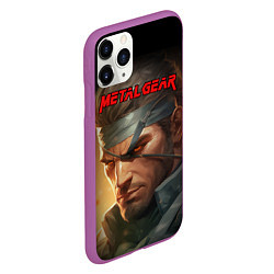 Чехол iPhone 11 Pro матовый Веном Снейк из игры Metal gear, цвет: 3D-фиолетовый — фото 2