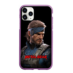 Чехол iPhone 11 Pro матовый Веном Снейк из игры Metal gear, цвет: 3D-фиолетовый