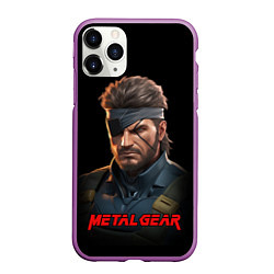 Чехол iPhone 11 Pro матовый Веном Снейк из игры Metal gear, цвет: 3D-фиолетовый