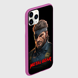 Чехол iPhone 11 Pro матовый Веном Снейк из игры Metal gear, цвет: 3D-фиолетовый — фото 2