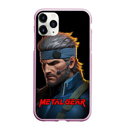 Чехол iPhone 11 Pro матовый Веном Снейк из игры Metal gear