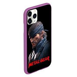 Чехол iPhone 11 Pro матовый Веном Снейк из игры Metal gear, цвет: 3D-фиолетовый — фото 2