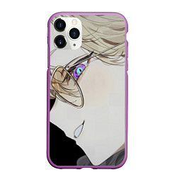 Чехол iPhone 11 Pro матовый Honkai Star Rail Aventurine smile