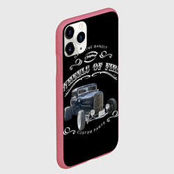 Чехол iPhone 11 Pro матовый Wheels of fire, цвет: 3D-малиновый — фото 2