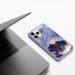 Чехол iPhone 11 Pro матовый Honkai Star Rail Jingliu white, цвет: 3D-светло-сиреневый — фото 2